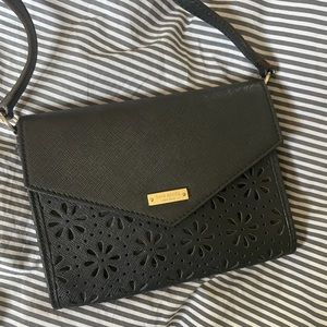 Kate Spade Black Perforated Envelope Bag